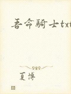 吾命骑士txt