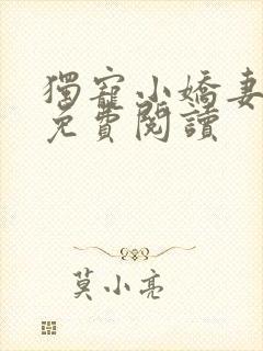 独宠小娇妻全文免费阅读