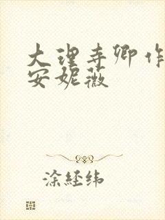 大理寺卿作者:安妮薇