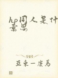 hp同人是什么意思