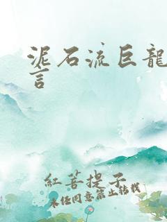 泥石流巨龙系谣言