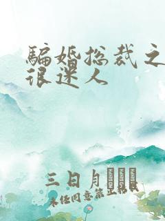 骗婚总裁之老婆很迷人