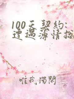 100天契约:遭遇薄情总裁