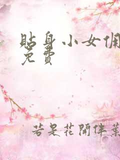 贴身小女佣漫画免费