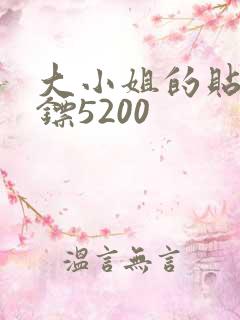 大小姐的贴身保镖5200