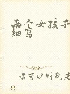 两个女孩子开车细写