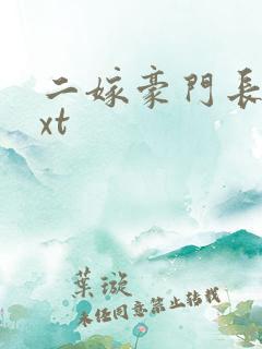 二嫁豪门长媳txt