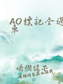 AO标记全过程车