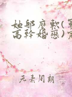 她那么软(军婚高干婚恋)完结