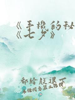 《手机的秘密》《七夕》