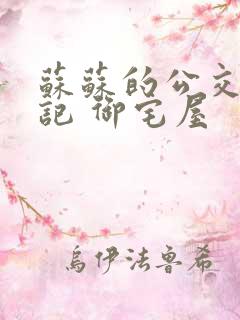 苏苏的公交车日记 御宅屋