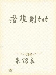 潜规则txt