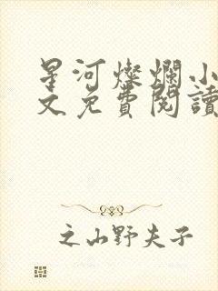 星河灿烂小说全文免费阅读