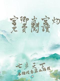 宫卿岚宫灼小说免费阅读