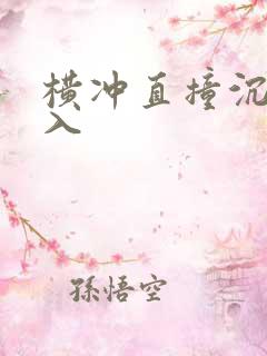 横冲直撞沉腰进入