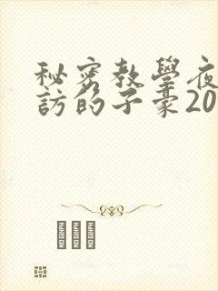 秘密教学夜晚到访的子豪20话