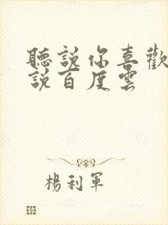 听说你喜欢我小说百度云