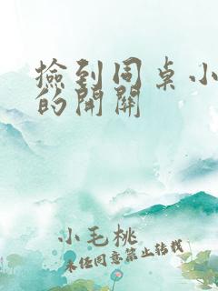 捡到同桌小玩具的开关