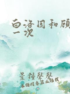 白洛因和顾海第一次