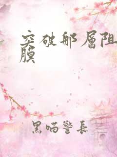 突破那层阻碍薄膜