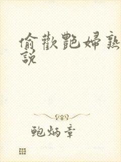 偷欢艳妇熟女小说