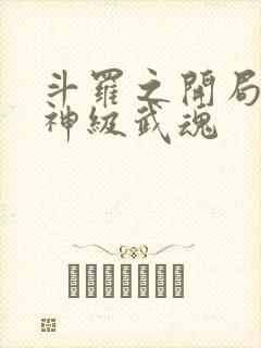 斗罗之开局签到神级武魂