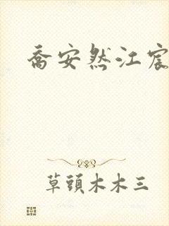 乔安然江宸小说