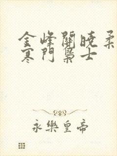 金峰关晓柔小说寒门枭士