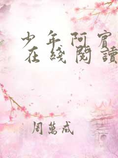 少 年 阿 宾 在 线 阅 读