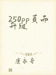 250pp页面升级