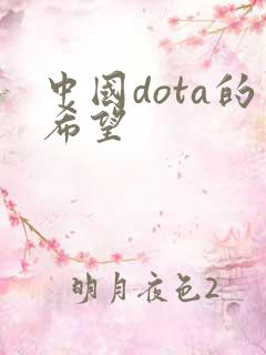 中国dota的希望