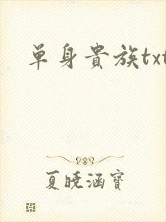 单身贵族txt