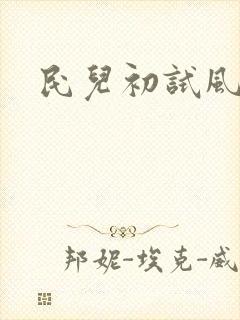 民儿初试风雨录