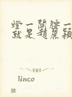 灯一关腰一挺你就是赵丽颖