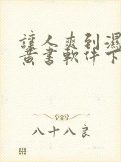 让人爽到湿的小黄书软件下载