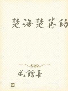 楚洛楚苒的小说