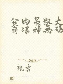 公肉吊粗大双色翁浪妇无码AV