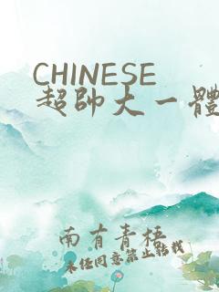 CHINESE超帅大一体育系精牛