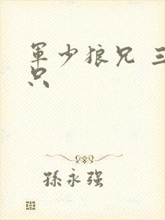 军少狼兄 三两只