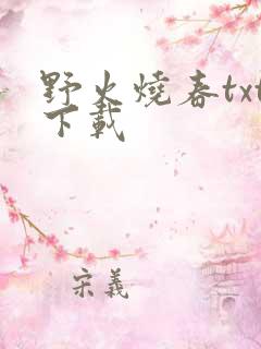 野火烧春txt下载