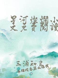 星河灿烂小说全文免费阅读