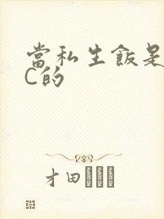 当私生饭是要挨C的