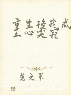 重生后我成了傻王心尖宠