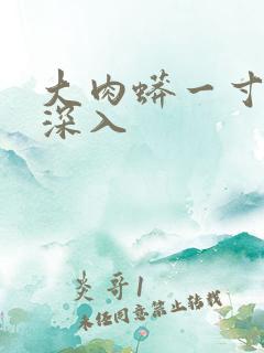 大肉蟒一寸寸地深入