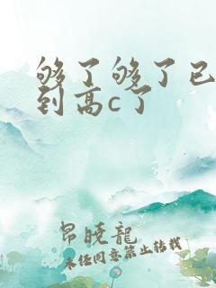 够了够了已经满到高c了