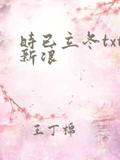 时已立冬txt新浪