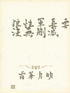狼性军长要够了没无删减