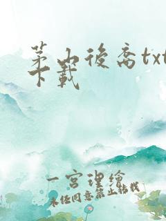 茅山后裔txt下载