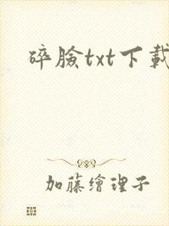 碎脸txt下载