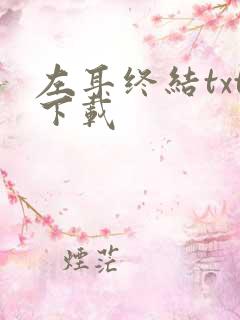 左耳终结txt下载